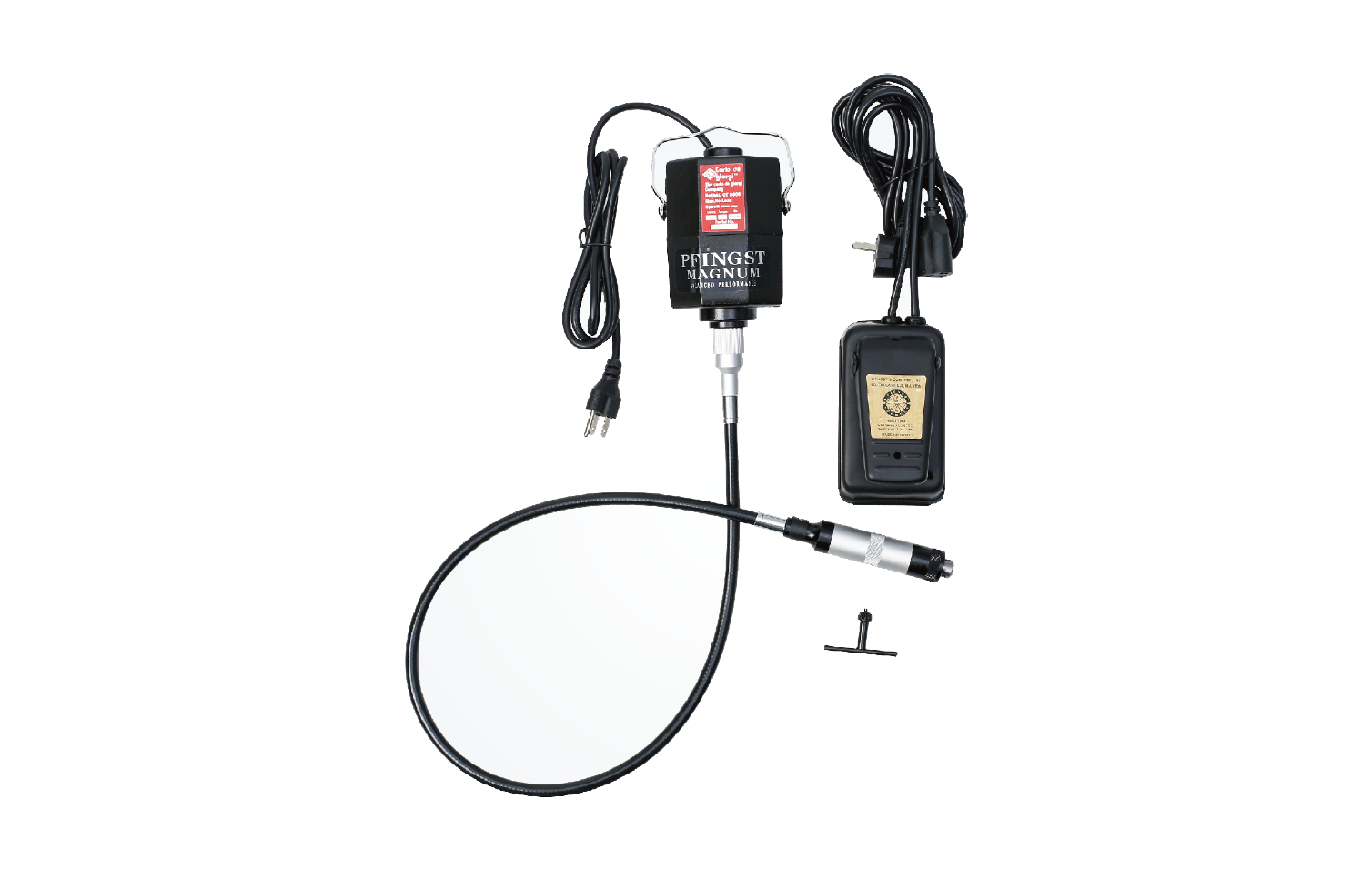 Pfingst Black-8-Angle Flex Shaft Pendant Motor Black-8-ANGLE (KYG0017), front view