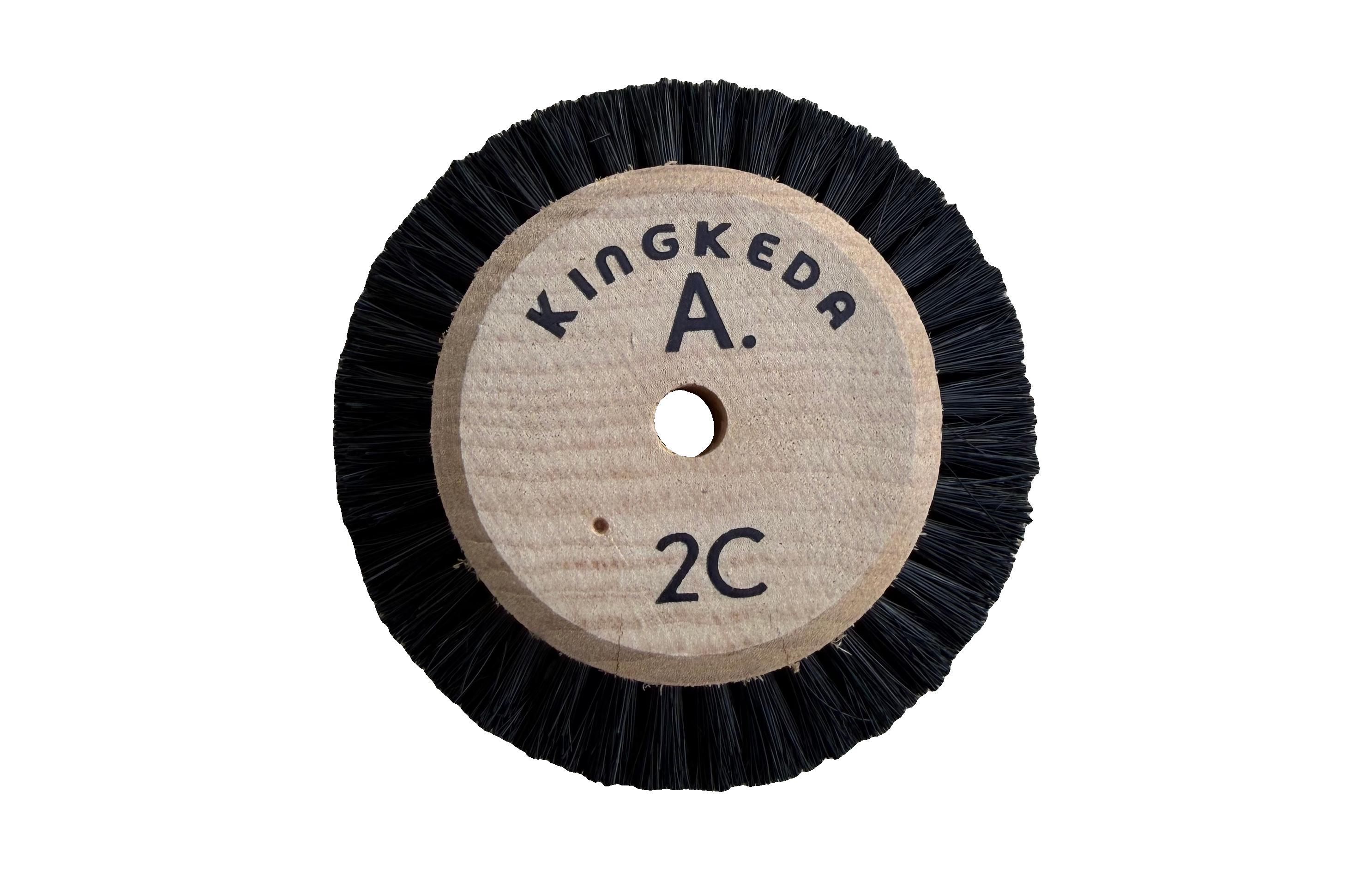 Kingkeda 2C Wood Hub Bristle Polishing Brush (KYG1721-SANEIBKK), front view