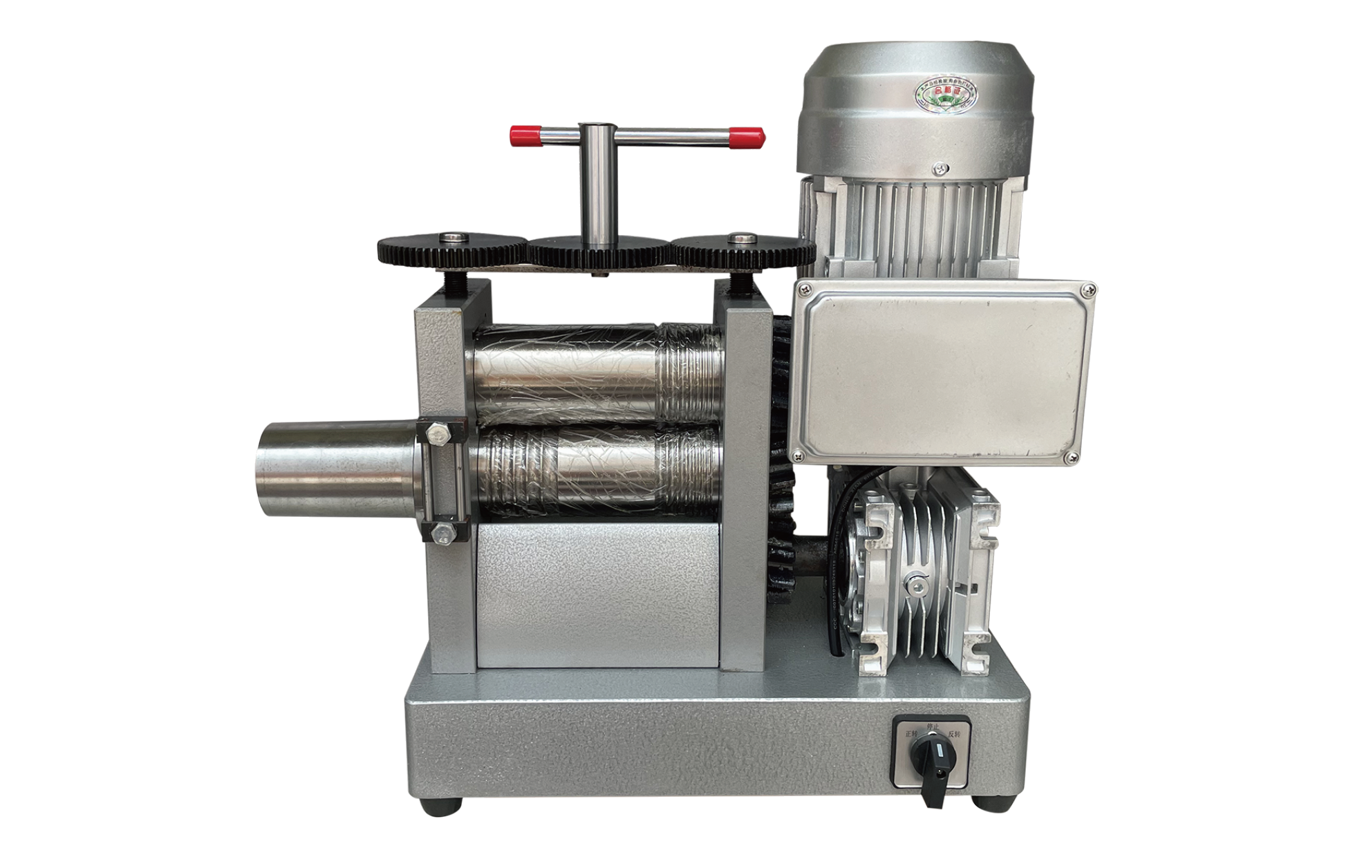 KYG Desktop Electric Sheet and Wire Rolling Mill with Wire Drawing (KYG0827), front view