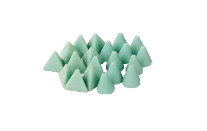 KYG 320 Grit Plastic Cone Tumbling Media image 1