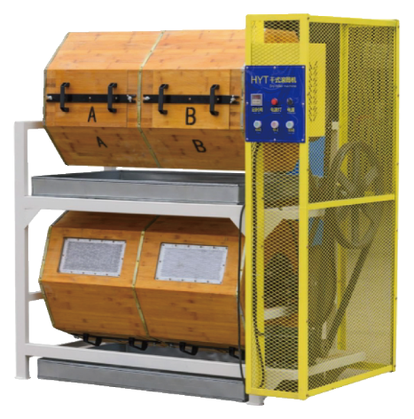 KYG 600L 4-Compartment Bamboo Barrel Polishing Machine image 1